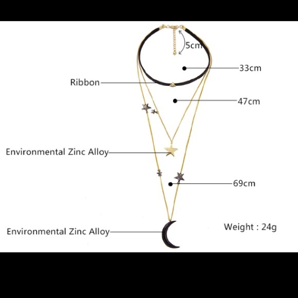 COPY - ⭐️🌙STAR/MOON CHOKER - Picture 3 of 4